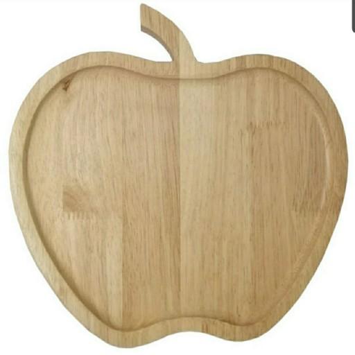 بشقاب چوبی طرح سیب