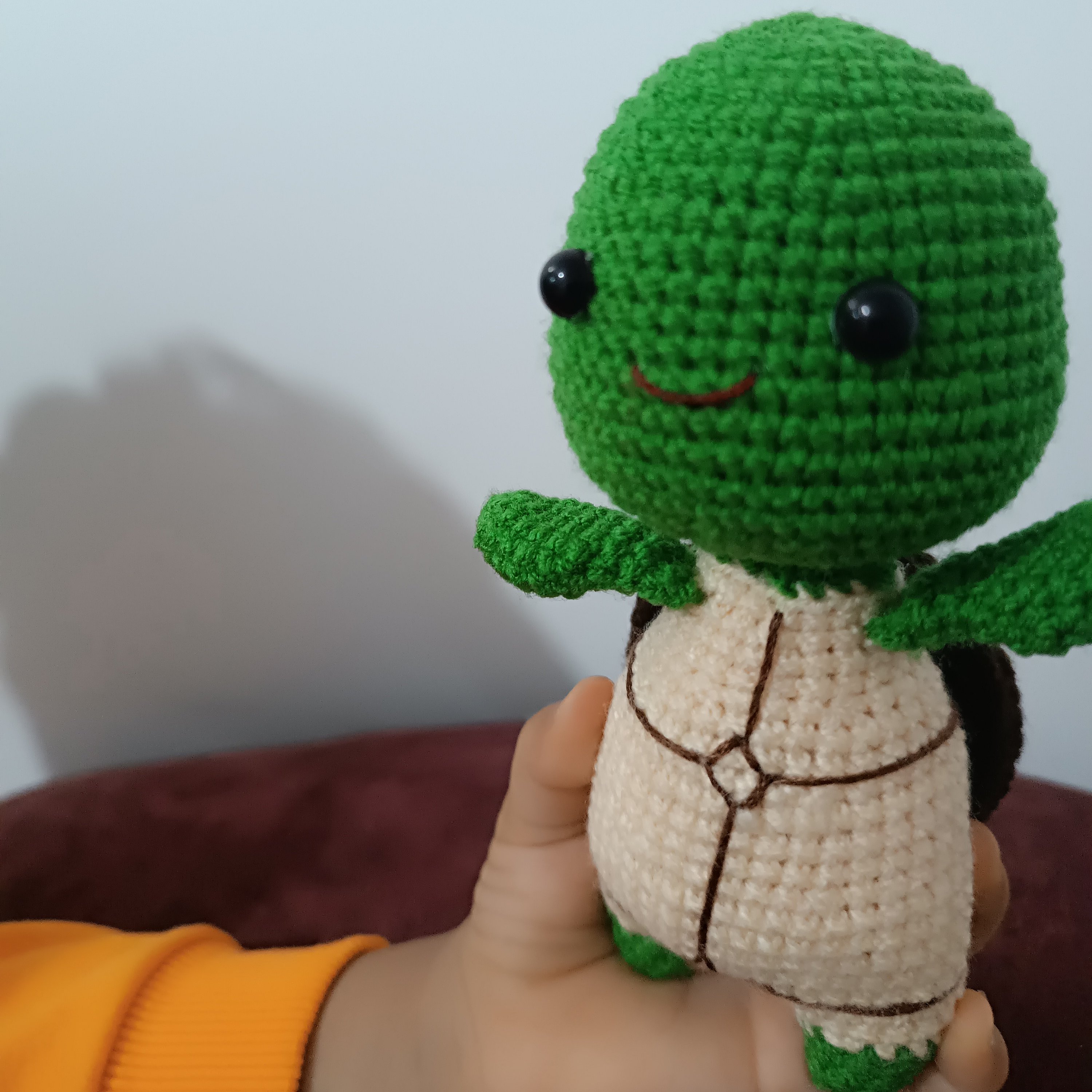 عروسک لاکپشت کوچولو بافتنی 