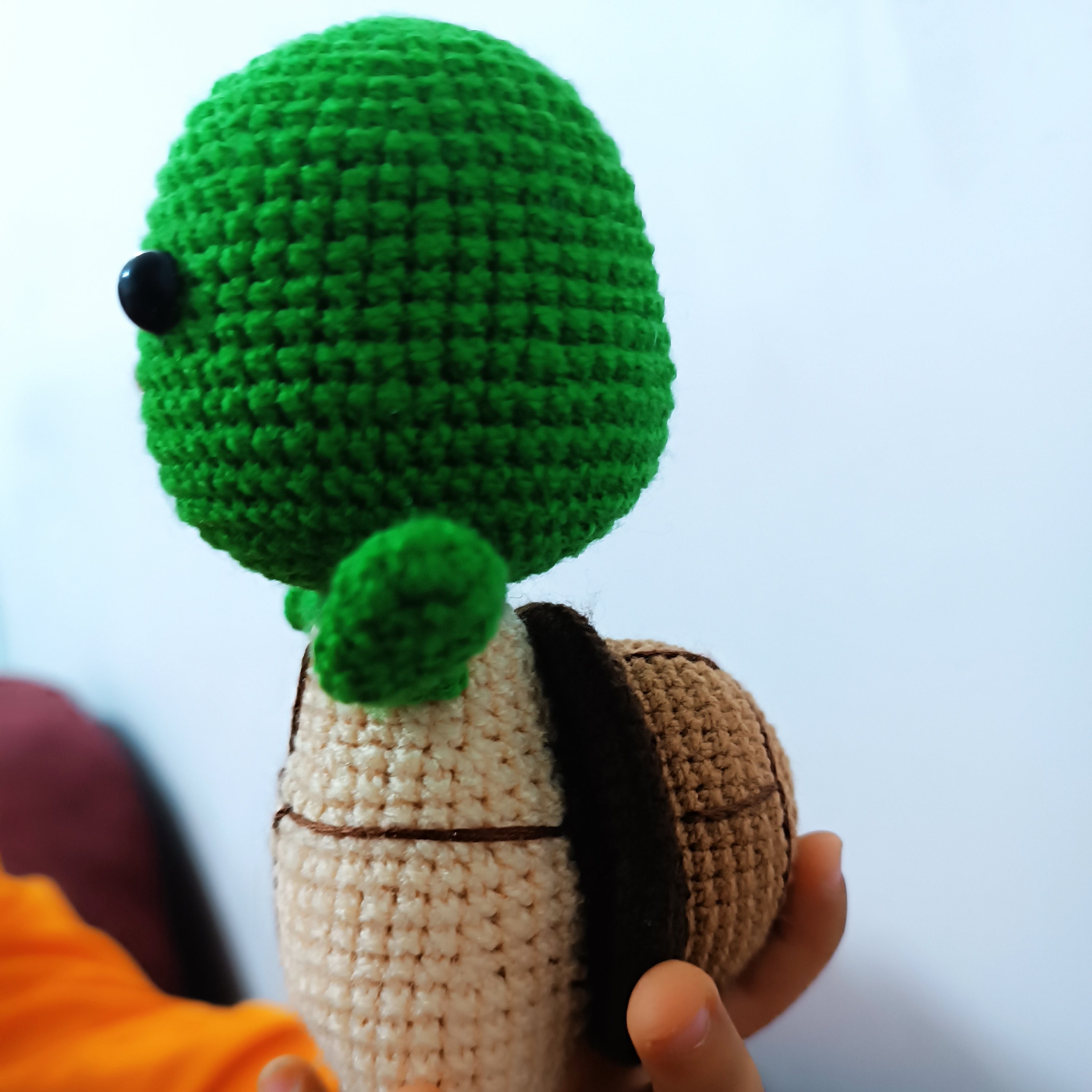 عروسک لاکپشت کوچولو بافتنی 