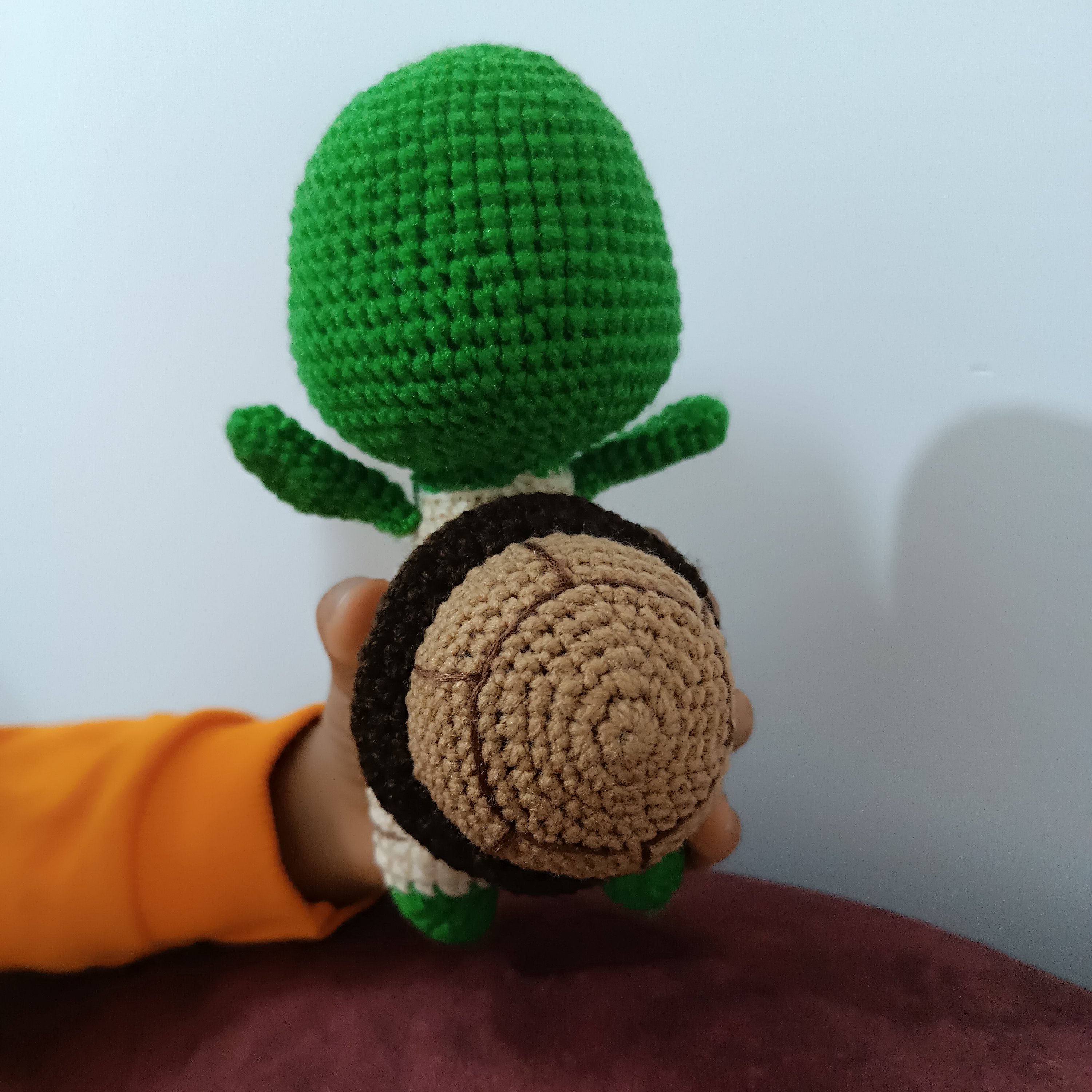 عروسک لاکپشت کوچولو بافتنی 