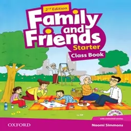 کتاب فمیلی فرندز استارتر  با کتاب کار سایز بزرگ family and friends starter