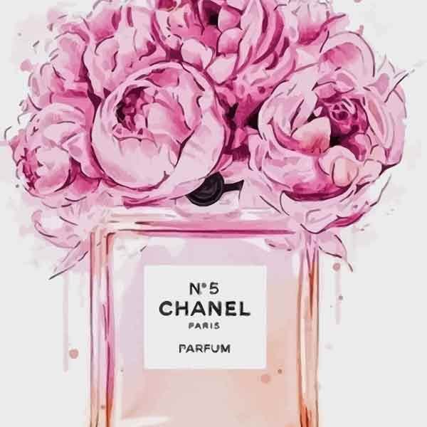 تابلو بوم چاپی لاویا طرح عطر شنل کد ART-3184