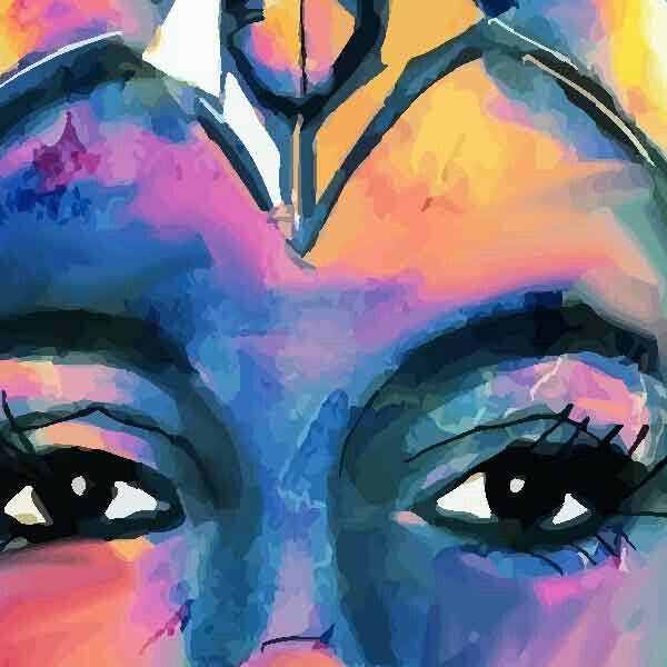 تابلو بوم چاپی لاویا پرتره زن کد ART-2095