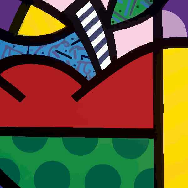 تابلو بوم چاپی لاویا طرح نقاشی کوبیسم سیب کد ART-2050