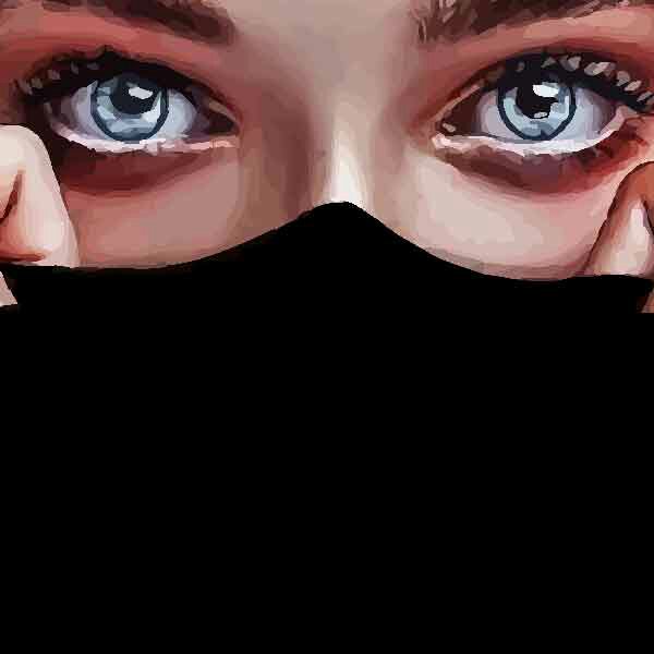 تابلو بوم چاپی لاویا طرح پرتره زن کد ART-2024