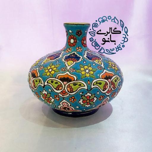 گلدان کوچک میناکاری