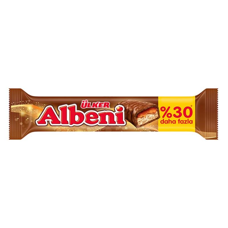 شکلات آلبنی دوبل کاراملی Albeni اصلی  50 گرم پک 18 عددی
