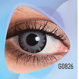 لنز چشم رنگی (زیبایی) سالانه کلیر ویژن (طوسی یخی دور مشکی).