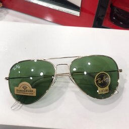 عینک آفتابی مردانه ریبن شیشه سبز.شیشه سنگ صورت خور زیبا