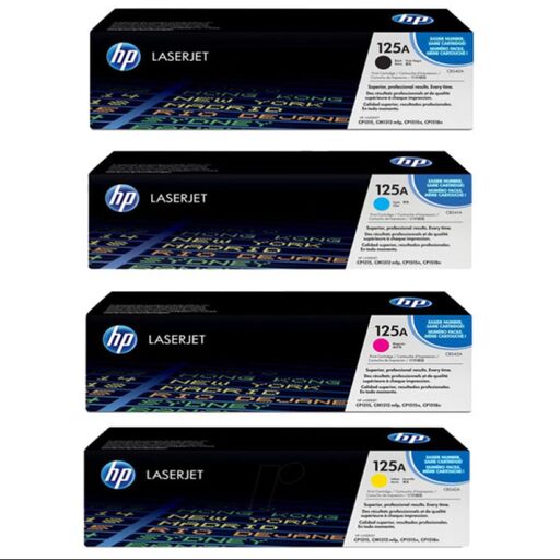 ست 4 رنگ کارتریج تونر لیزری رنگی HP 125A(با ضمانت و گارانتی)