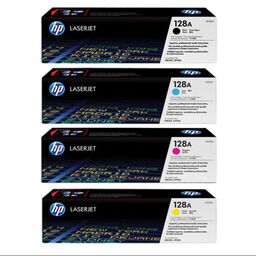 ست 4 رنگ کارتریج تونر لیزری رنگی HP 128A(با ضمانت و گارانتی)