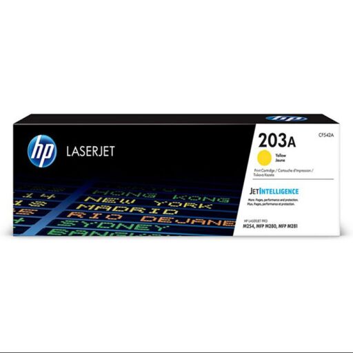 کارتریج تونر لیزری زرد اچ پی HP 203A(با ضمانت و گارانتی)