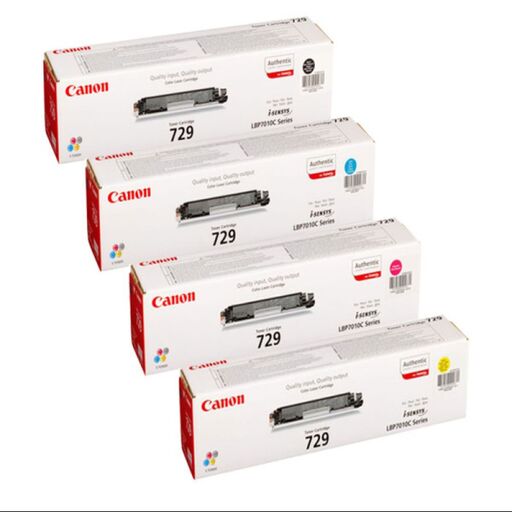 ست 4 رنگ کارتریج تونر لیزر رنگی Canon 729 (با ضمانت و گارانتی)