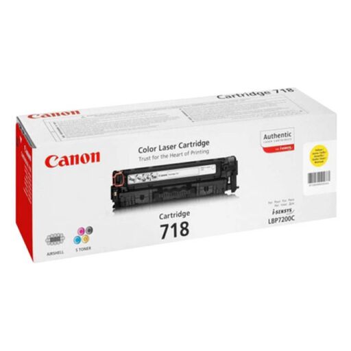 کارتریج تونر لیزری زرد کانن Canon 718(با ضمانت و گارانتی)