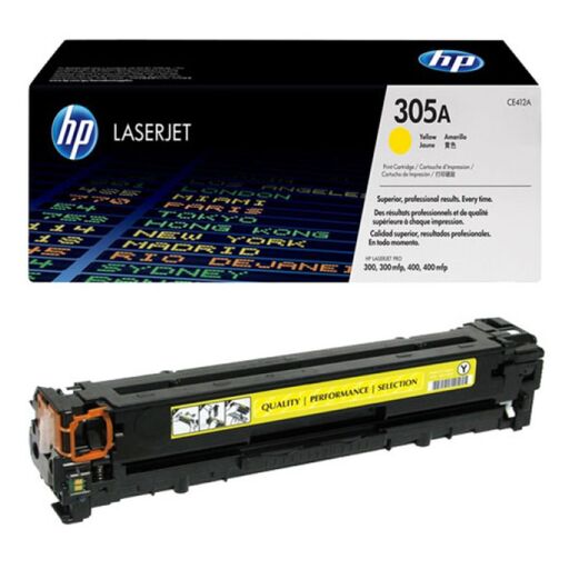 کارتریج تونر لیزری زرد اچ پی HP 305A(با ضمانت و گارانتی)