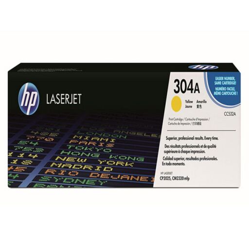 کارتریج تونر لیزری زرد اچ پی HP 304A(با ضمانت و گارانتی)