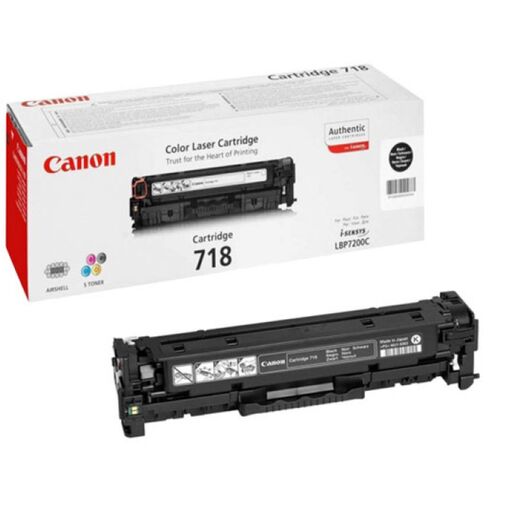 کارتریج تونر لیزری مشکی کانن Canon 718(با ضمانت و گارانتی)