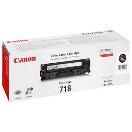 کارتریج تونر لیزری مشکی کانن Canon 718(با ضمانت و گارانتی)