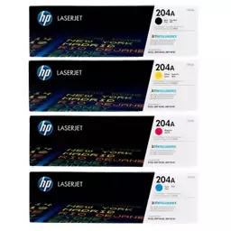 ست 4 رنگ کارتریج تونر لیزری رنگی HP 204A(با ضمانت و گارانتی)