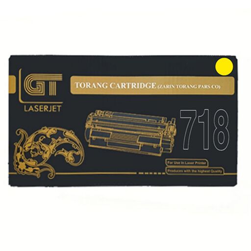 کارتریج تونر لیزری زرد جی تی GT 718(با ضمانت و گارانتی)