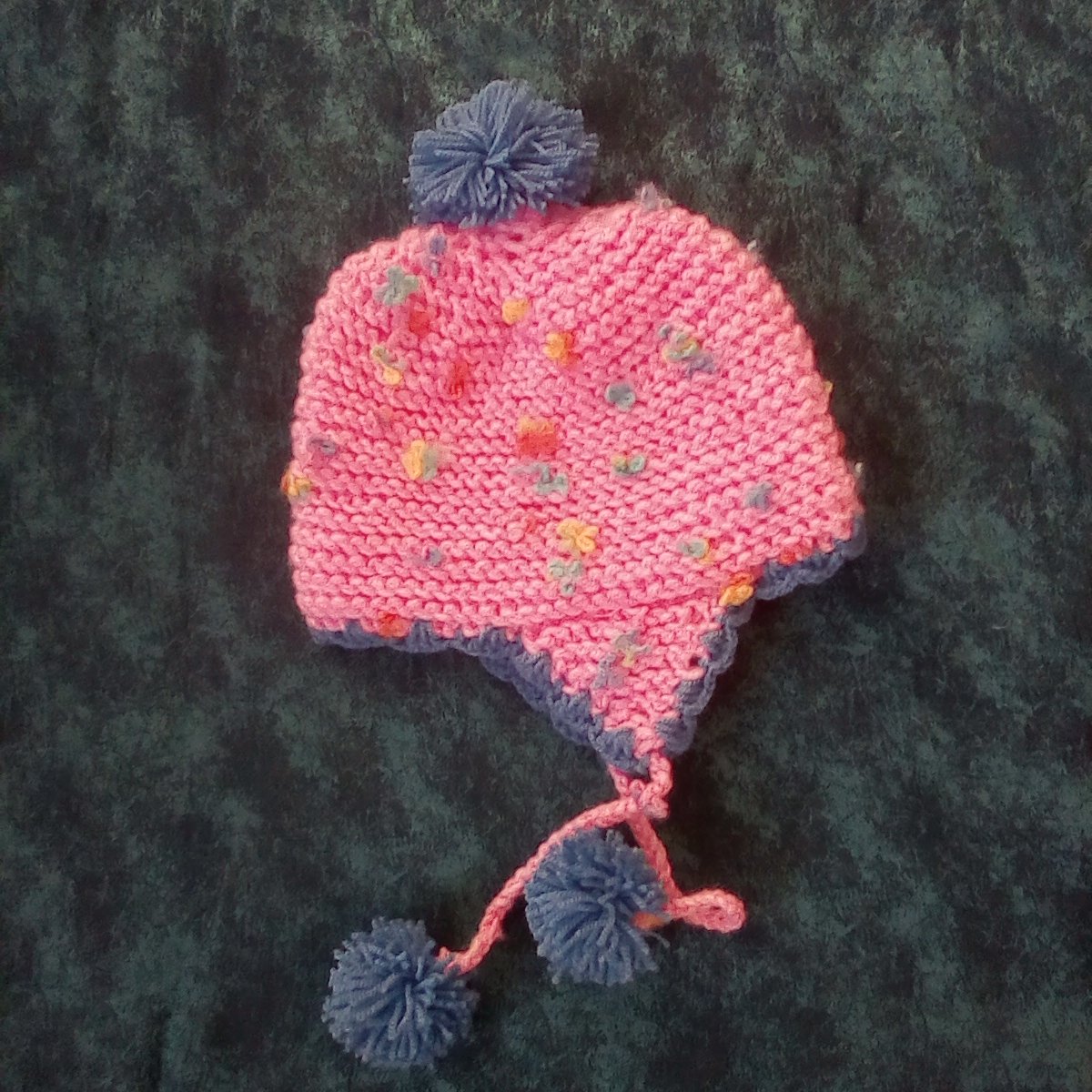 10 - کلاه نوزاد دست باف   سایز 0 الی 2 ماهه