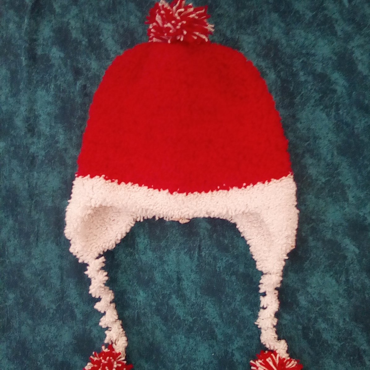 21 - کلاه کودک دست باف سایز 6 الی 12 ماهه دو رنگ