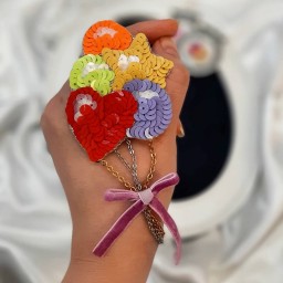 گلسینه جواهردوزی بادکنک رنگارنگ(ارسال رایگان)