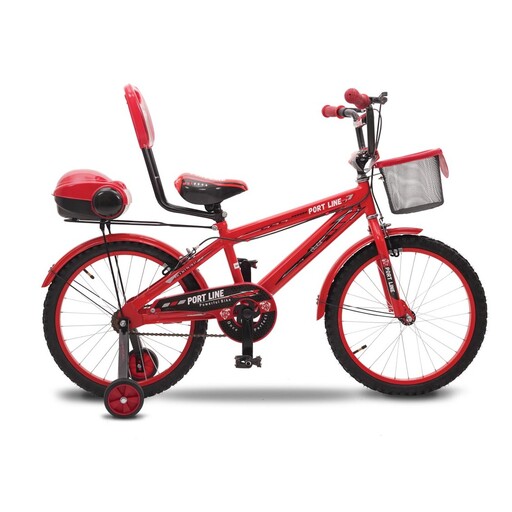 دوچرخه سایز 20 ، برند پورت لاین ،  مدل چیچک ،  رنگ قرمز 