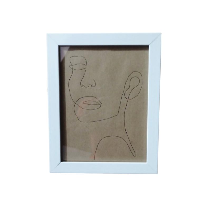 تابلو نقاشی راپید مینیمال طرح چهره سه رخ