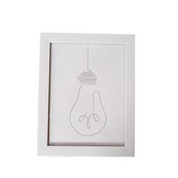 تابلو نقاشی راپید مینیمال طرح لامپ