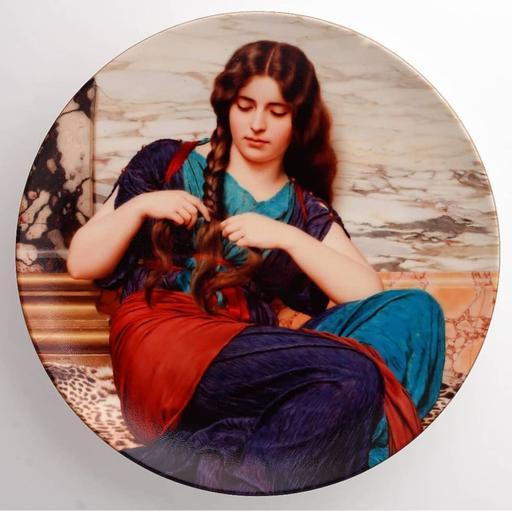 دیوارکوب دختر بافت مو کادویی صنایع دستی دکوری