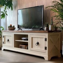 میز تلویزیون جدید با طرح ضربدری با قابلیت تغییر رنگ و ابعاد 