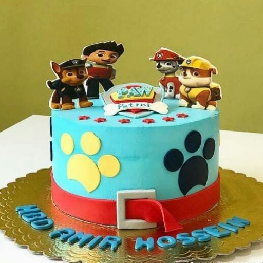کیک تولد با تم سگهای نگهبان