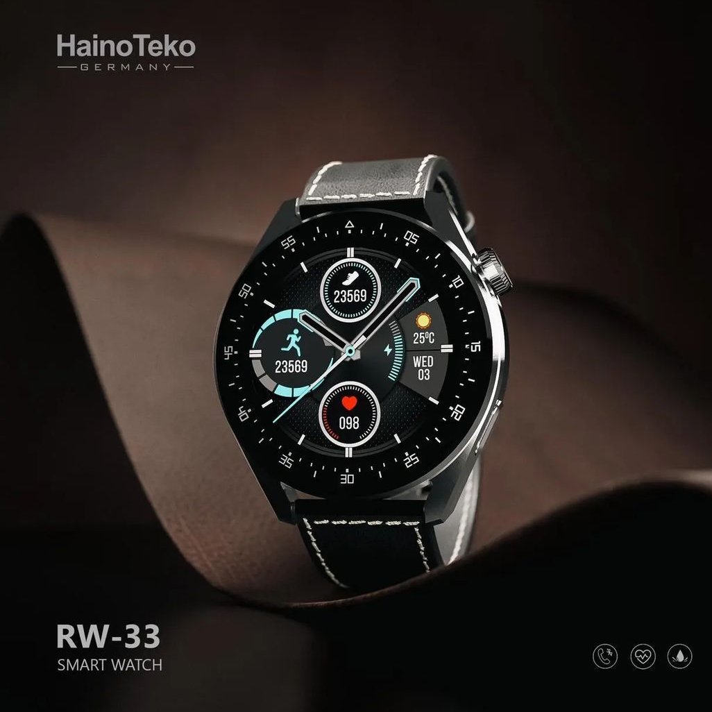 ساعت هوشمند صفحه گرد hainoteko RW33