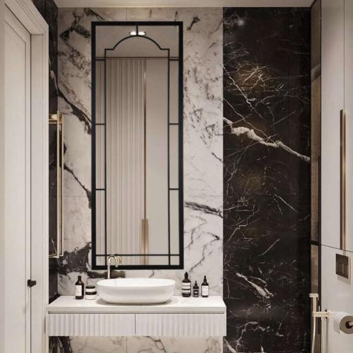 آینه سرویس بهداشتی الف مدل آمیتیس مبلمونسرا مدل 263164