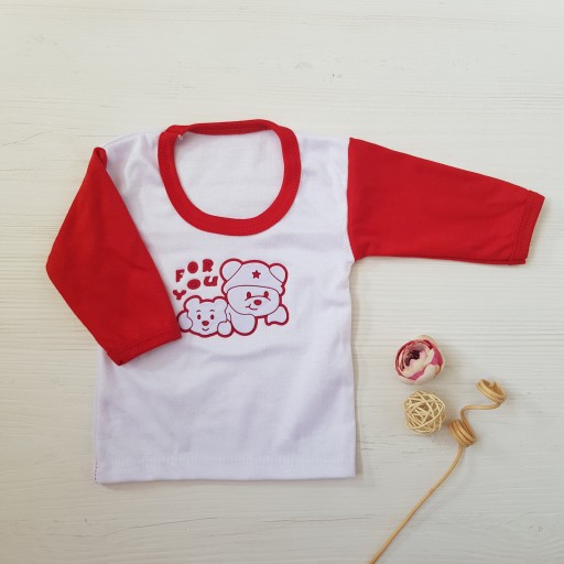 ست 5 تکه لباس نوزادی دخترانه و پسرانه جعبه ای طرح خرس قرمز
