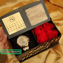 جعبه کادویی روز مرد ، کادو مردانه ، باکس گل ، باکس هدیه مردانه ، روز مرد ولنتاین