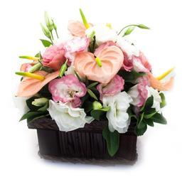 باکس گل طبیعی شاخه بریده مناسب برای هدیه روز زن و روز مادر