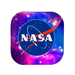 آینه جیبی دخترانه چوبی طرح ناسا NASA