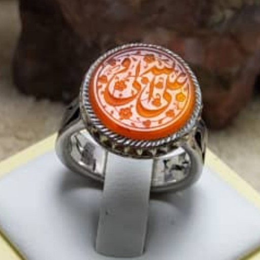 انگشتر نقره مردانه عقیق یمن مناسب حلقه ازدواج