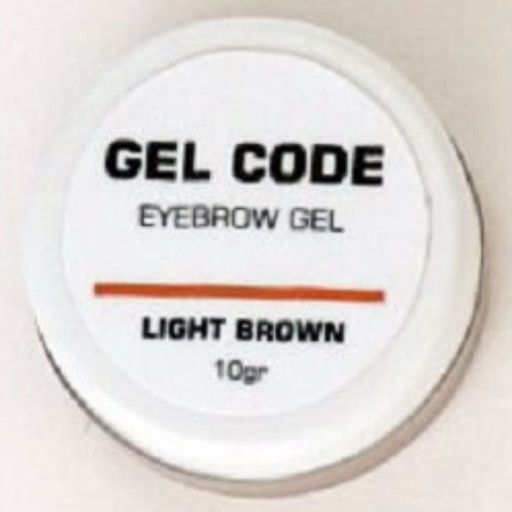 ژل تقویت کننده و حالت دهنده ابرو ژل کد Gel Code سایز کوچک قهوه ای روشن ( نسکافه )