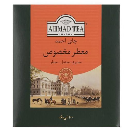 چای کیسه ای احمد معطر بسته 100 عددی