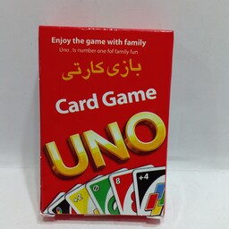 بازی اونو کد 1  کارت بازی حاوی 52 کارت که 2تا از کارت ها برای راهنمایی است جنس کارت ها از مقوا است