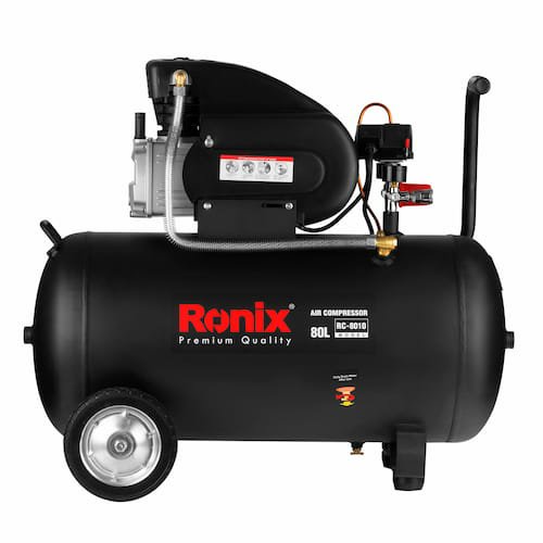  کمپرسور  و  پمپ  باد 80 لیتری رونیکس  RC-8010 مدل روغنی
