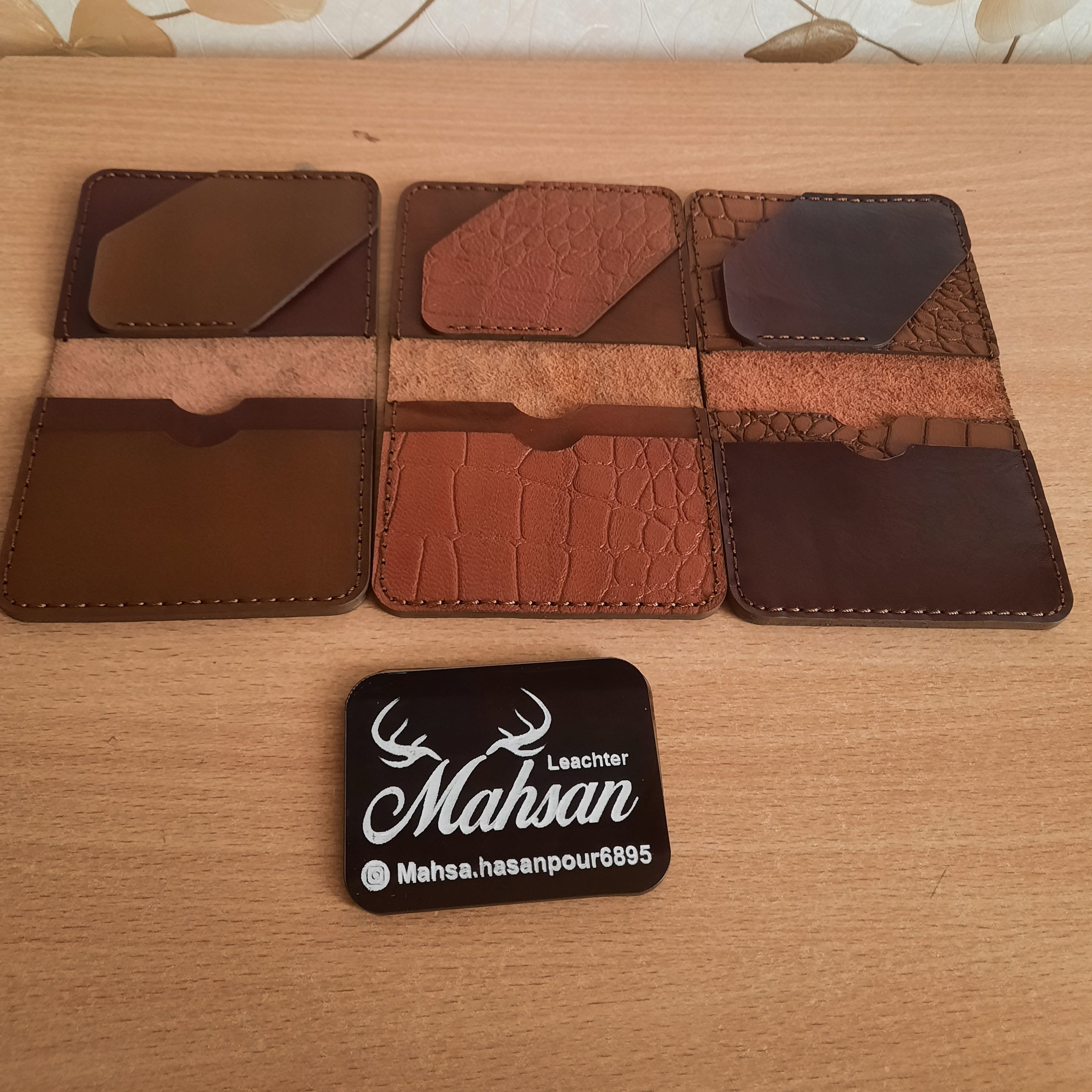 جاکارتی چرم طبیعی دست دوز کد55