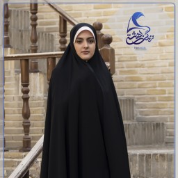 چادر دوخته ایرانی با بهترین پارچه حریرالاسود تولید کارخانه حجاب شهرکرد