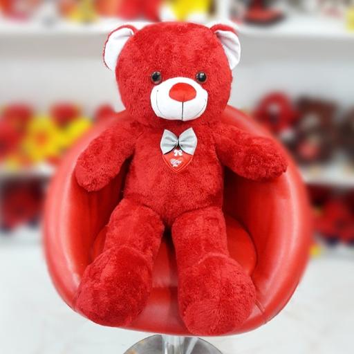 طرح فروش تابستانه عروسک خرس  70 سانتی
 قرمز پولیشی با تخفیف ویژه