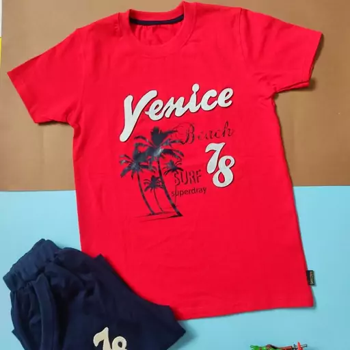 تیشرت شلوارک مدل Venice 78( پسرانه)