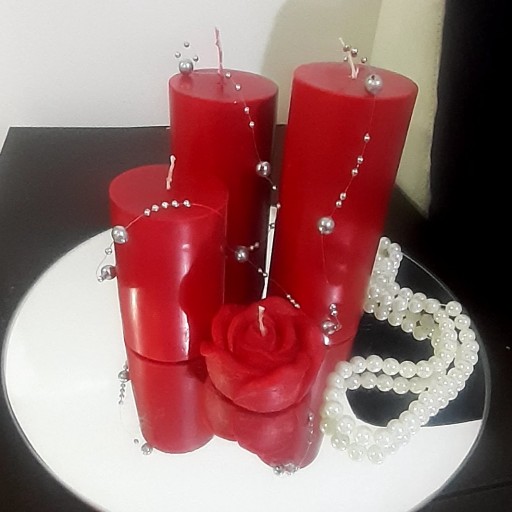 ست سه تایی شمع تزئینی