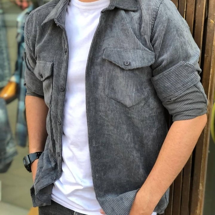 پسراهن مخمل کبریتی مردانه